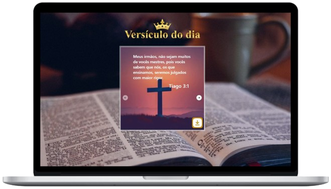 A device showing screenshot of bible verses project